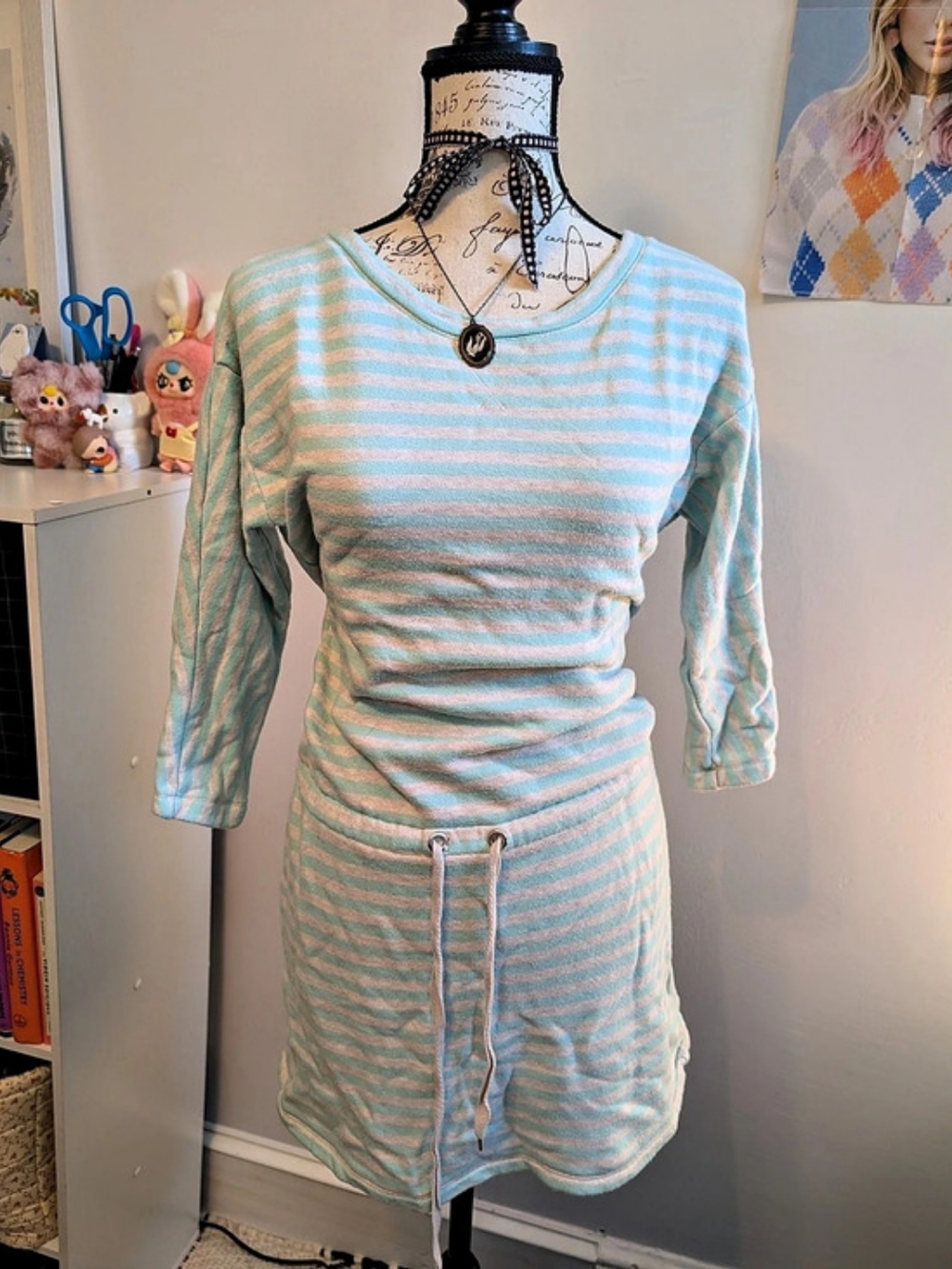 Victoria's Secret Striped Mini Dress in Blue & Pink
